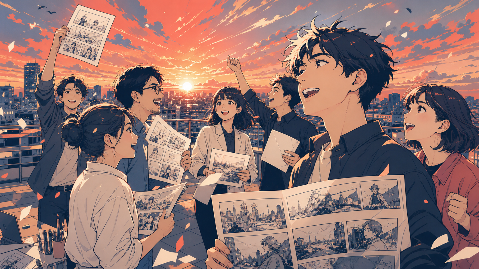 会社の未来やビジョンを描く採用マンガ